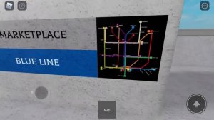 Ride on the blue metro line in experience the Angulan Automatic Subway Transport in the gameROBLOX