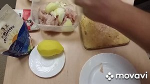 Сочная куриная грудка с картошкой в микроволновке
