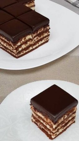 Без выпечки 🍰 Шоколадный торт из печенья I #shorts