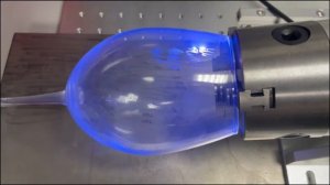 Лазерная гравировка бокала для вина на УФ-маркере / Laser engraving on UV machine