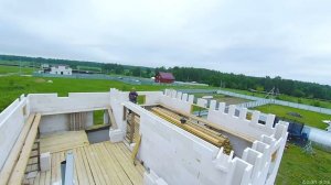 Стены второго этажа готовы. Как можно армировать армопояс..mp4