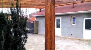 деревянный навес 10х10м своими силами
