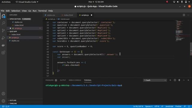 JavaScript Quiz App || MCQ Quiz || Part-II JavaScript