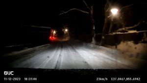 Пример работы видеорегистратора BVC X1 в темное время суток