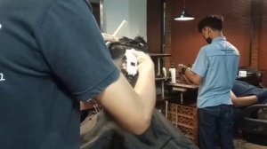 man bun fade haircut tutorial || BARBERSHOP INDONESIA STYLE || kemei 809