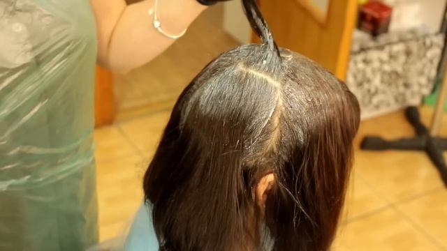 Колорирование для темных волос