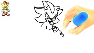 HOW TO DRAW SONIC SUPER SHADOW STEP BY STEP ⚡