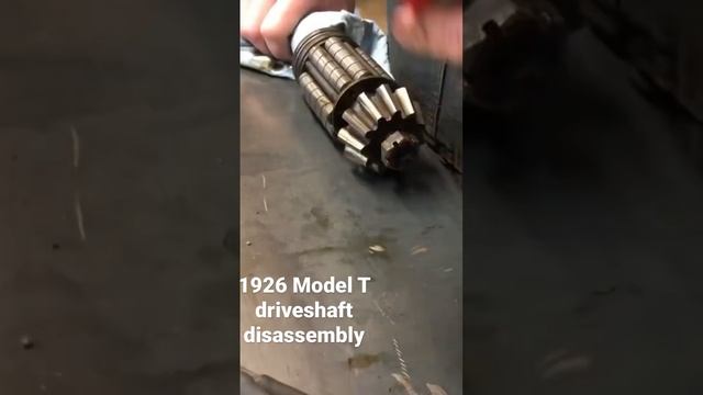 Restoring the 1926 Ford Model T driveshaft.