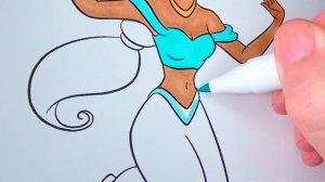 Disney Princess Coloring Book Pages Compilation - Ariel, Tiana, Jasmine, Belle, Aurora, Snow White