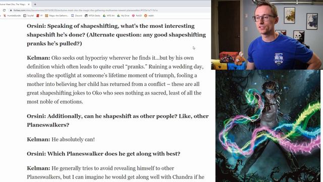 REACTION: New MTG Planeswalker - Oko Revealed! Throne of Eldraine Spoiler - Forbes Article