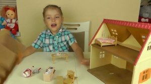 Sylvanian Families Домик зайчика Сильвания фемели Обзор игрушек My first Sylvanian house