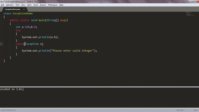 Tutorial 5 # Exception Handling in Java смотреть онлайн
