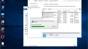 Uninstall HP Support Solutions Framework 12 on Windows 10