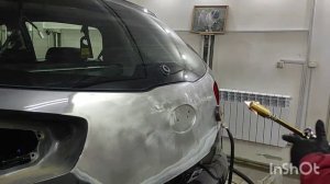 рихтовка двери багажника KIA SPORTAGE при помощи споттера