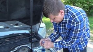 Меняем пробку расширительного бачка на Ауди а6 ц4 на AutoMega 2015г