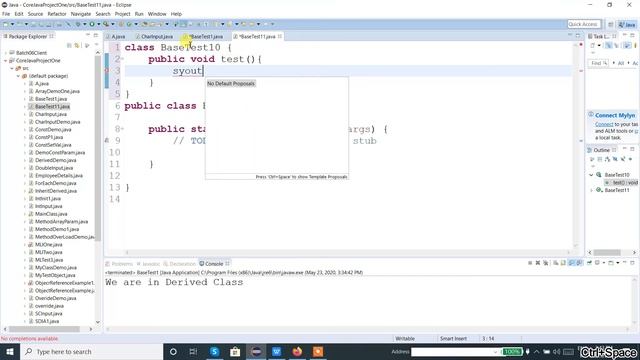 Java Programming Tutorial - 25 Method Overriding or Run time polymorphism смотреть онлайн
