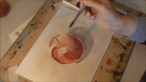 Как написать яблоко акварелью? Подробный мастер-класс.