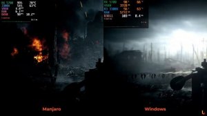 Battlefield 1 | Manjaro 20.0.3 vs Windows 10 | RX 5700 + Ryzen 3 3300X | 1440p | Linux Gaming