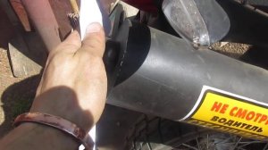 Белый дым из Глушителя на мотоцикле Irbis xr250r