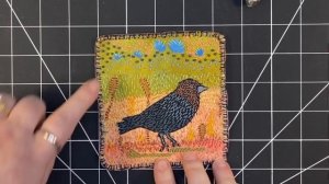 Bird Inspired Slow Stitching Textile Art Flosstube Show and Tell