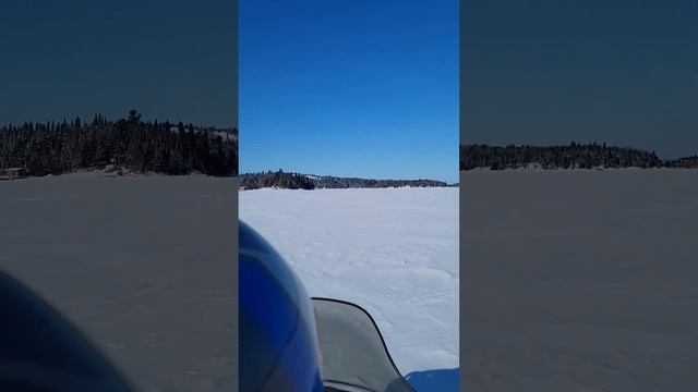 Zipping across a frozen lake in minus 40-degree temperatures to climb Sioux Mountain ⛰️ смотреть онлайн