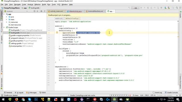 How to change package name in Android Studio смотреть онлайн