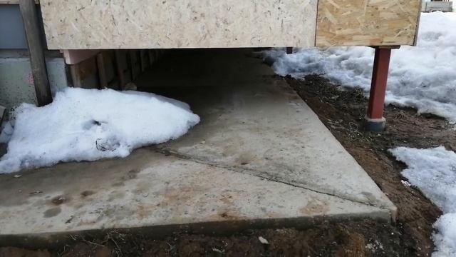 Как моя утеплённая отмостка пережила зиму?