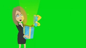 7. Футаж. Поздравление с праздником от женщины на Хромакее. Футаж для создания видео.