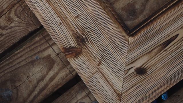 Шлифовка /браширование / старение дерева (текстурирование) после обжига