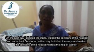 Mrs. Asha M’s review on Knee Replacement Surgery | Dr. Bakul Arora 