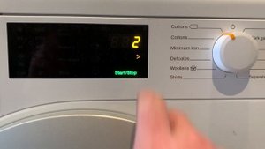 How to enter service mode on a Miele W1 washing machine