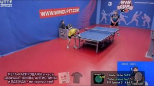 КОРОТКИЕ ШИПЫ. ЗАЩИТА слева и справа: Наплёков Алексей, техника игры короткими шипами в защите