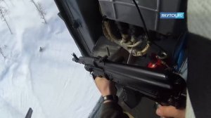 Авиаотстрел волков сняли на видео