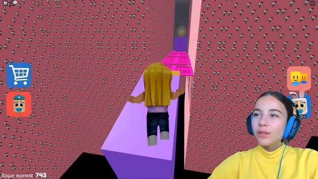 ПОБЕГ ОТ ДЕВОЧКИ БАРРИ С АЛЁНОЙ в ROBLOX!