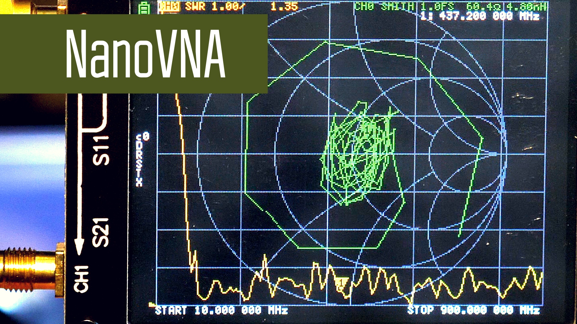 NanoVNA Векторный анализатор ВЧ-цепей. Обзор.