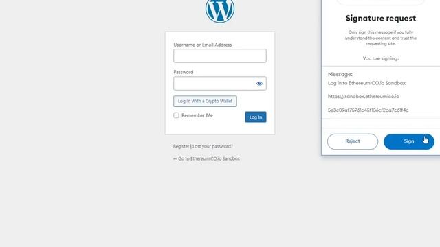 EthPress Web3 Login WordPress Plugin Login Flow смотреть онлайн