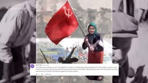БАБУШКА С ФЛАГОМ СССР И УКРАИНСКИЕ СОЛДАТЫ - Комментарии иностранцев. @Vaseslav