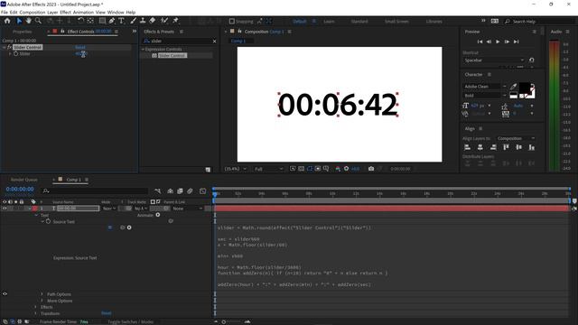 After Effects: Countdown/Countup Timer Tutorial ⏱ Hours, Minutes and Seconds смотреть онлайн
