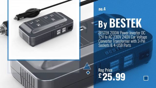 Top 10 Vehicle Power Inverters [2018]: BESTEK 200W Power Inverter DC 12V to AC 230V 240V Dual смотреть онлайн