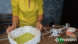 Мастер-класс "Плетение корзины из бельевого шнура"
