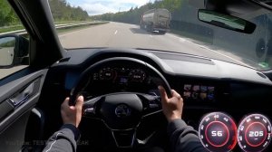 2021 Skoda Kodiaq 2.0 TDI 4x4 DSG 200 PS TOP SPEED AUTOBAHN DRIVE POV