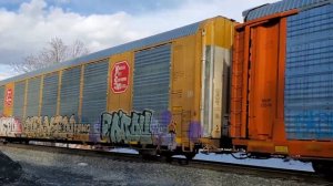 CSX SD70MAC in Highland NY, 3/1/2021