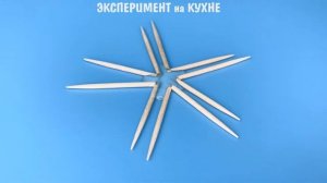 Опыт с водой и зубочистками | Капиллярный эффект
