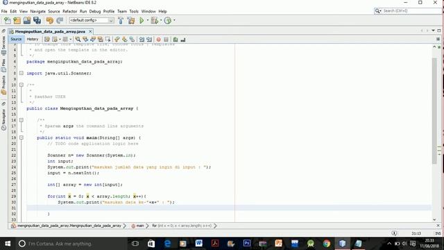 BAB VII (Array) : Input data ke dalam Array pada pemrograman Java смотреть онлайн
