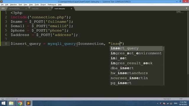 Insert Data using Bootstrap Modal in PHP with AJAX Jquery with Source Code
