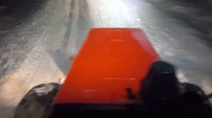 Чистка снега на МТЗ 820 с самодельным отвалом