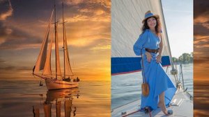 Дина Лебедева-- Я рисую ночь. Яхта. --Вадим Усланов