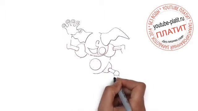Как за 39 секунд нарисовать покемона мр Мим Видео эволюция покемонов mr mime смотреть онлайн