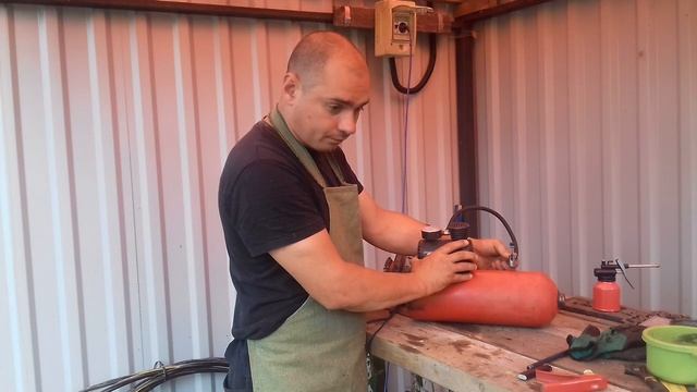 Компрессор из огнетушителя смотреть онлайн