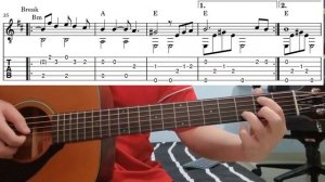 Wicked Game (Chris Issak) - Easy Fingerstyle Guitar Playthrough Tutorial Lesson With Tabs